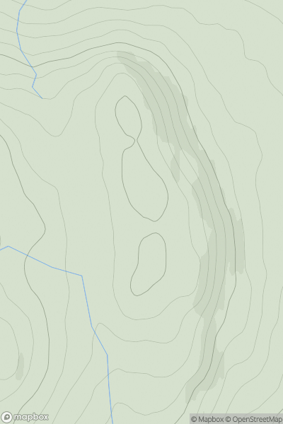 Thumbnail image for Meall an Fhuarain [North Skye and Raasay] showing contour plot for surrounding peak